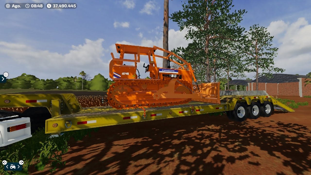 Começando os trabalhos com o trator de esteira ✅🤠 (OLHEM O COMENTÁRIO FIXADO) 👇🏼