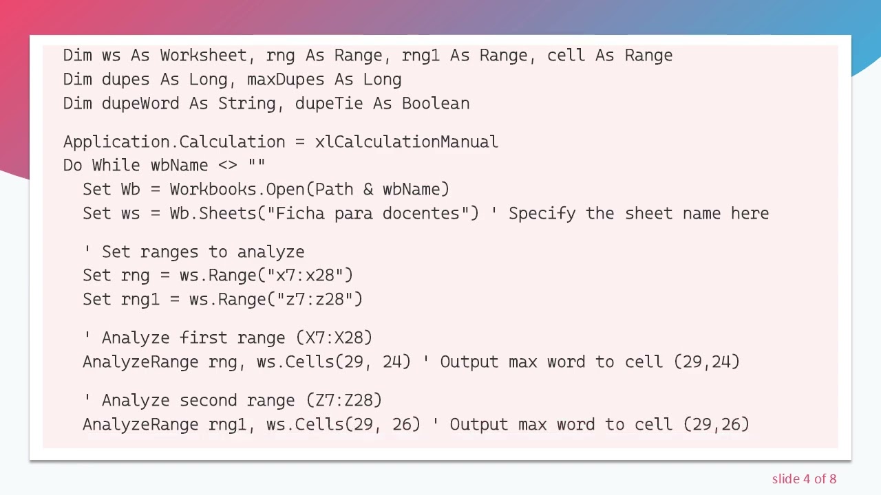 Extracting the Maximum Word Count from Files in a Folder using VBA