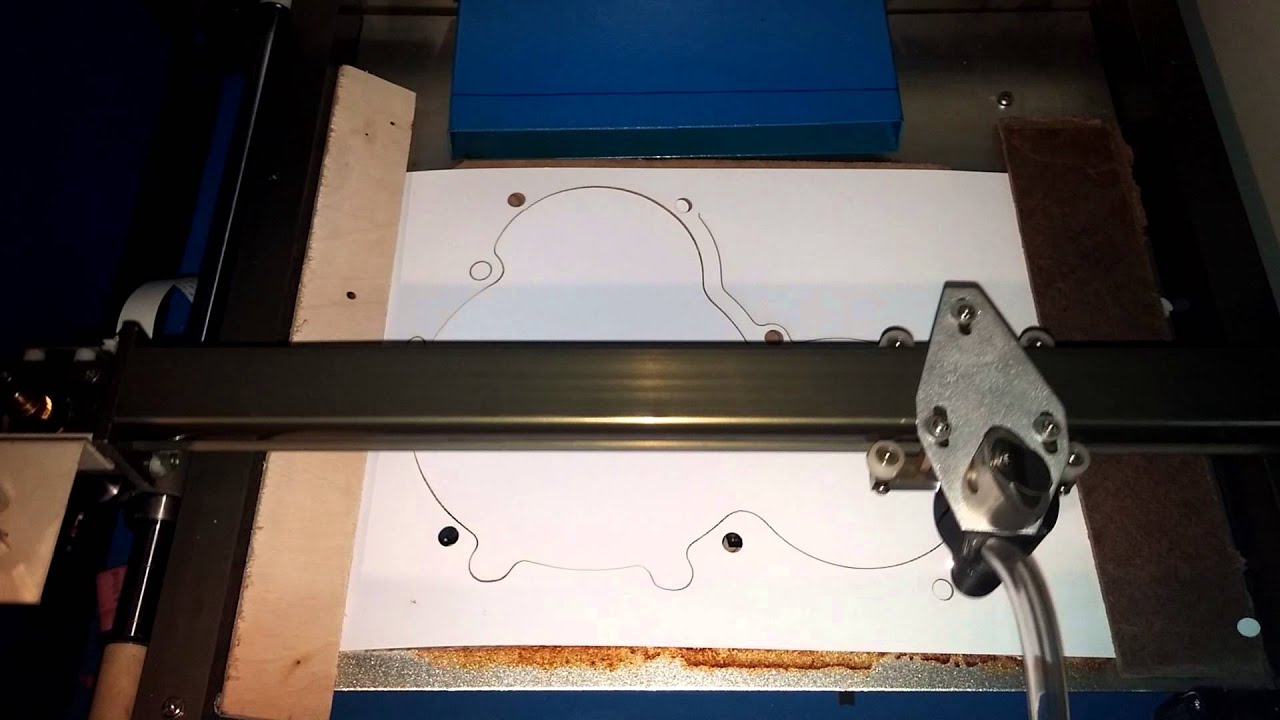 Laser cut gasket test YouTube