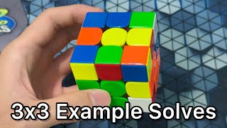 5 3x3 Example Solves (Sub-8)
