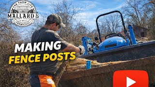 How to Make Locust Fence Posts from Scratch