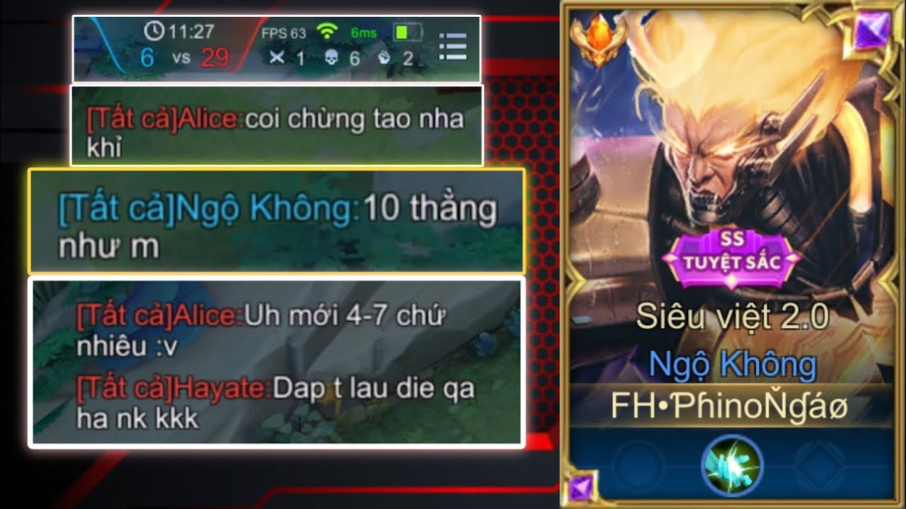 Bị Team Bạn Đe Doạ “COI CHỪNG” Phi Không Ngáo Đáp Trả Màn Lật Kèo Cực Mãn Nhãn! | Liên Quân Mobile.