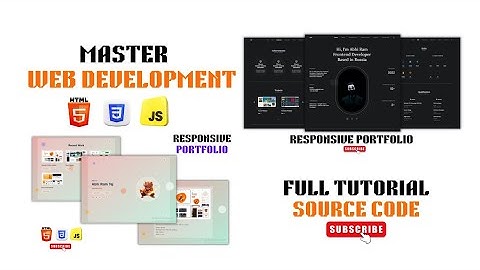 Master Frontend Web Development With 2 Real World Portfolios Using Html CSS JS Beginners to Advanced