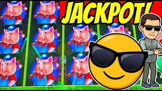 This JACKPOT HANDPAY came out of nowhere on High Limit HUFF n MORE PUFF!