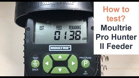 How to test Moultrie Feeder (Pro Hunter II)
