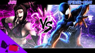 Animation Juri Vs Spider-Man Capcom Vs Marvel Choreosound Warm Up