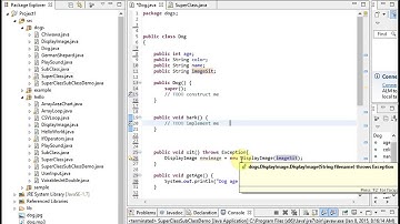 Java 11b : Create Super Class and Sub Class Part 2