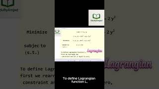 Why Lagrange Multipliers Find the Cheapest Solution #Shorts