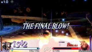 Dissidia: Final Fantasy - Ultimecia vs Cloud