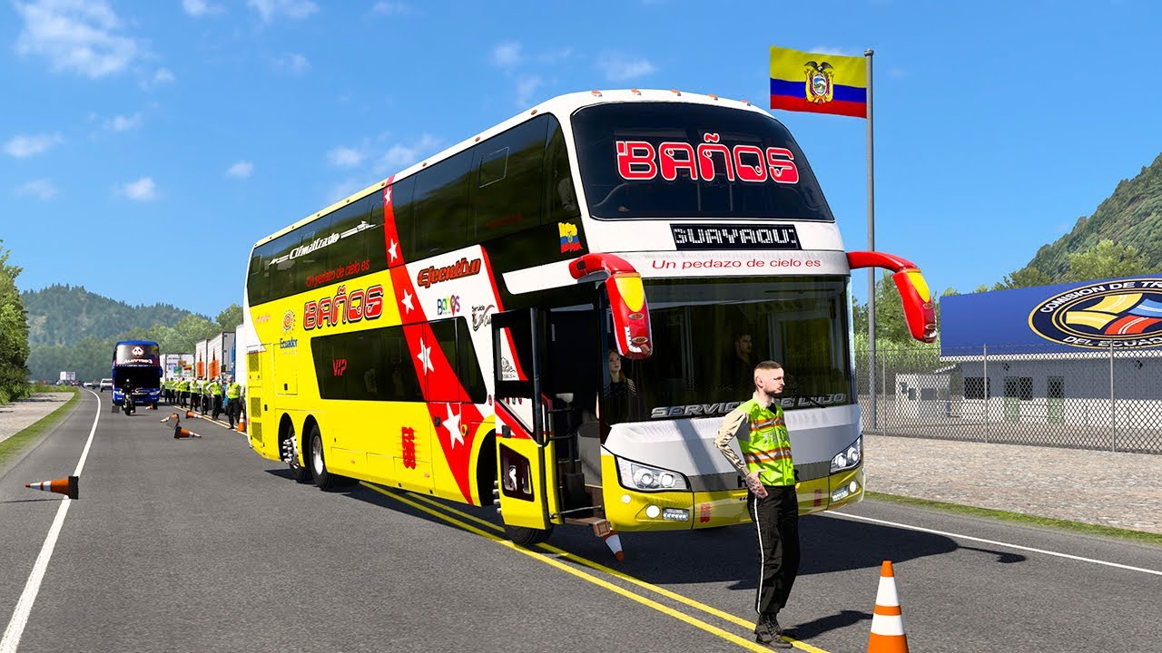Me Estrello Con Los Policías En Ecuador Con Un Higer Bus DOBLE PISO American Truck Simulator
