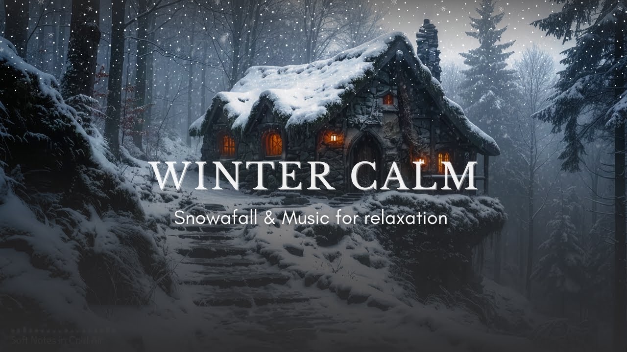Fantasy Medieval Winter | Celtic Music with Snowfall for Relaxation