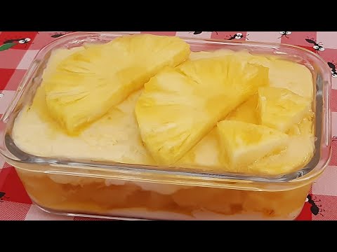 Sobremesa gelada de abacaxi não faça sobremesa antes de ver essa