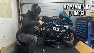 REBUILDING MY CRASHED YAMAHA R1 3/3