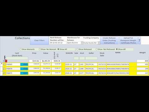 Access Database Manufacturing Trucking Light Document Management example