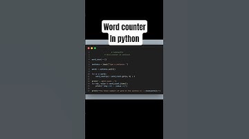 Words counter in a sentence program in python. #coding #codeswiftz #programming #python