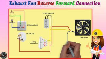 Exhaust Fan Reverse Forward Connection / Reversible  Exhaust Fan Connection with Two Way Switch