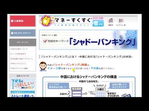 FX用語集（シャドーバンキングとは？