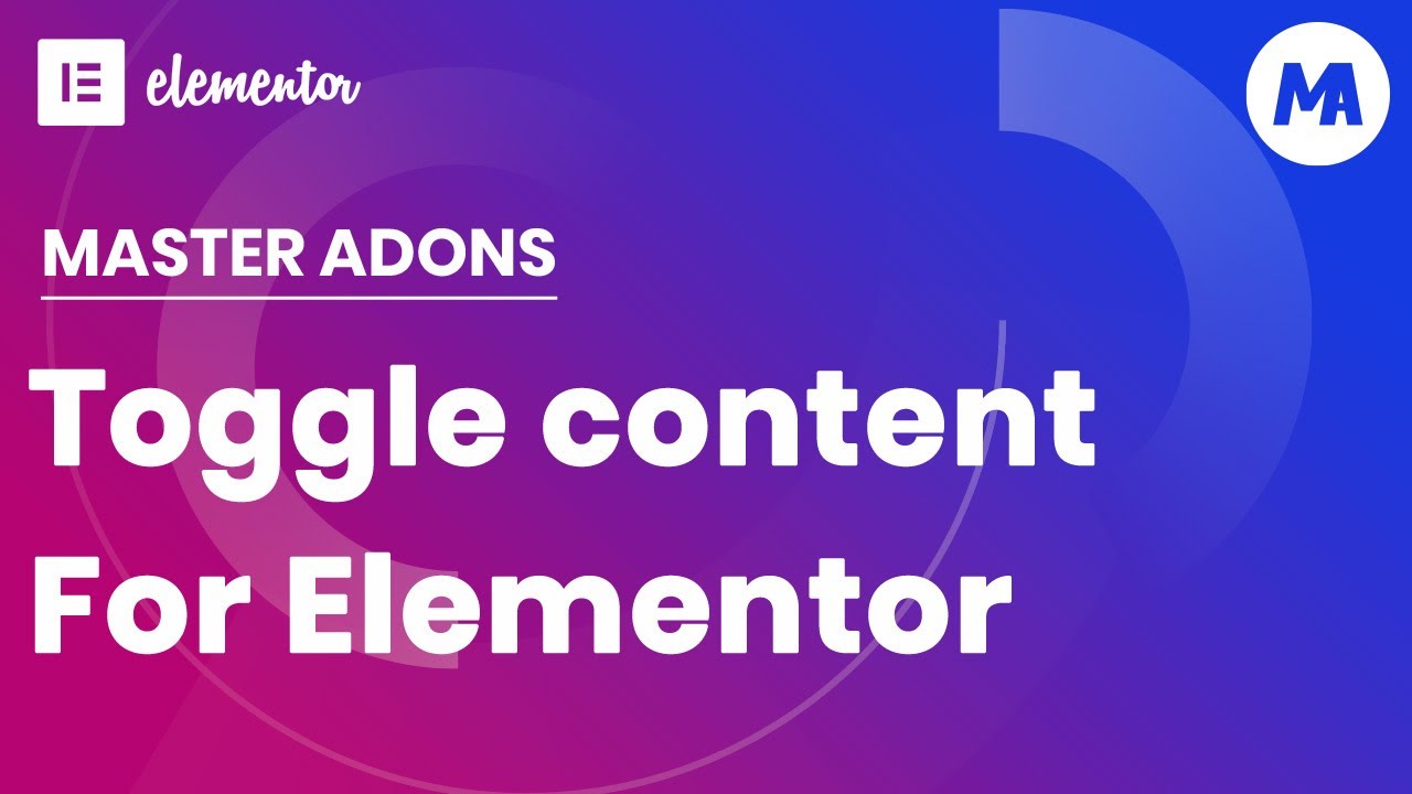 Toggle Content Tutorial Video
