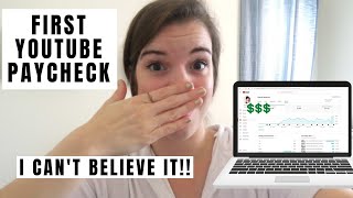 HOW MUCH I MADE ON YOUTUBE WITH 1000 SUBSCRIBERS | FIRST PAYCHECK