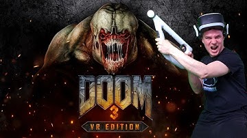 THIS IS A TOTAL BLAST with the Aim Controller! Doom 3 VR Edition on PSVR!