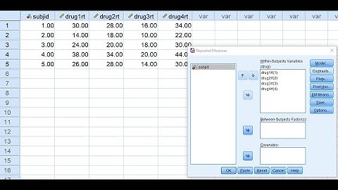 One-way repeated measures analysis of variance using SPSS (March 2020)