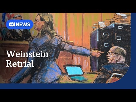 Harvey Weinstein retrial hears he abused power to prey on woman | ABC NEWS Episode cover