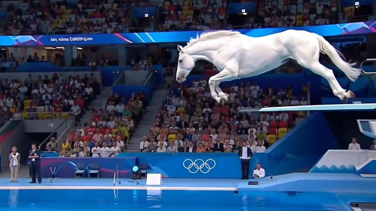 Biggest Animals Olympics Diving Competition 