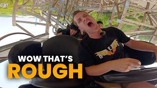 Watch Me Get Tossed Around a Rough Wooden Roller Coaster in China