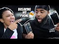 DESTROYING MY BOYFRIENDS IPHONE!! *REVENGE PRANK*