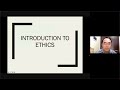 Ethics 101 lecture 1 introduction to ethics