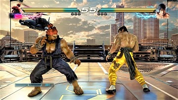 Akuma vs Marshall Law (Hardest AI) - TEKKEN 7 Arcade