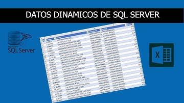Tabla Dinámica con Datos de SQL SERVER