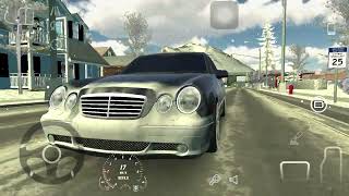 Drifting in Black Mercedes w210 AMG || car parking multiplayer