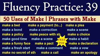 Master MAKE with 50 Essential Phrases for FLUENT English