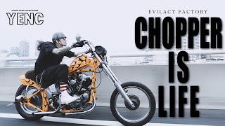 【Chopperと共に生きる】EVILACT FACTORYさんにお邪魔しました 【ENG Sub】 #EVILACT#yenc#chopper#harleydavidson#knucklehead