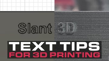 Designing Text for Mass Production 3D Printing