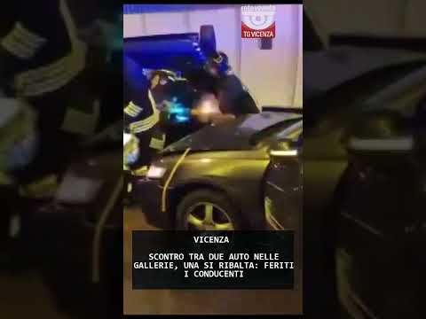 SCONTRO TRA DUE AUTO NELLE GALLERIE, UNA SI RIBALTA: FERITI I CONDUCENTI | 06/03/2026