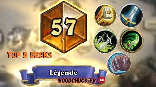 Hearthstone - TOP 5 DECKS - Woodchuck