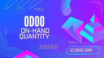 Show On Hand Quantity in Odoo Kanban View