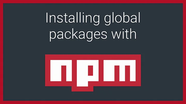 Install global packages with NPM
