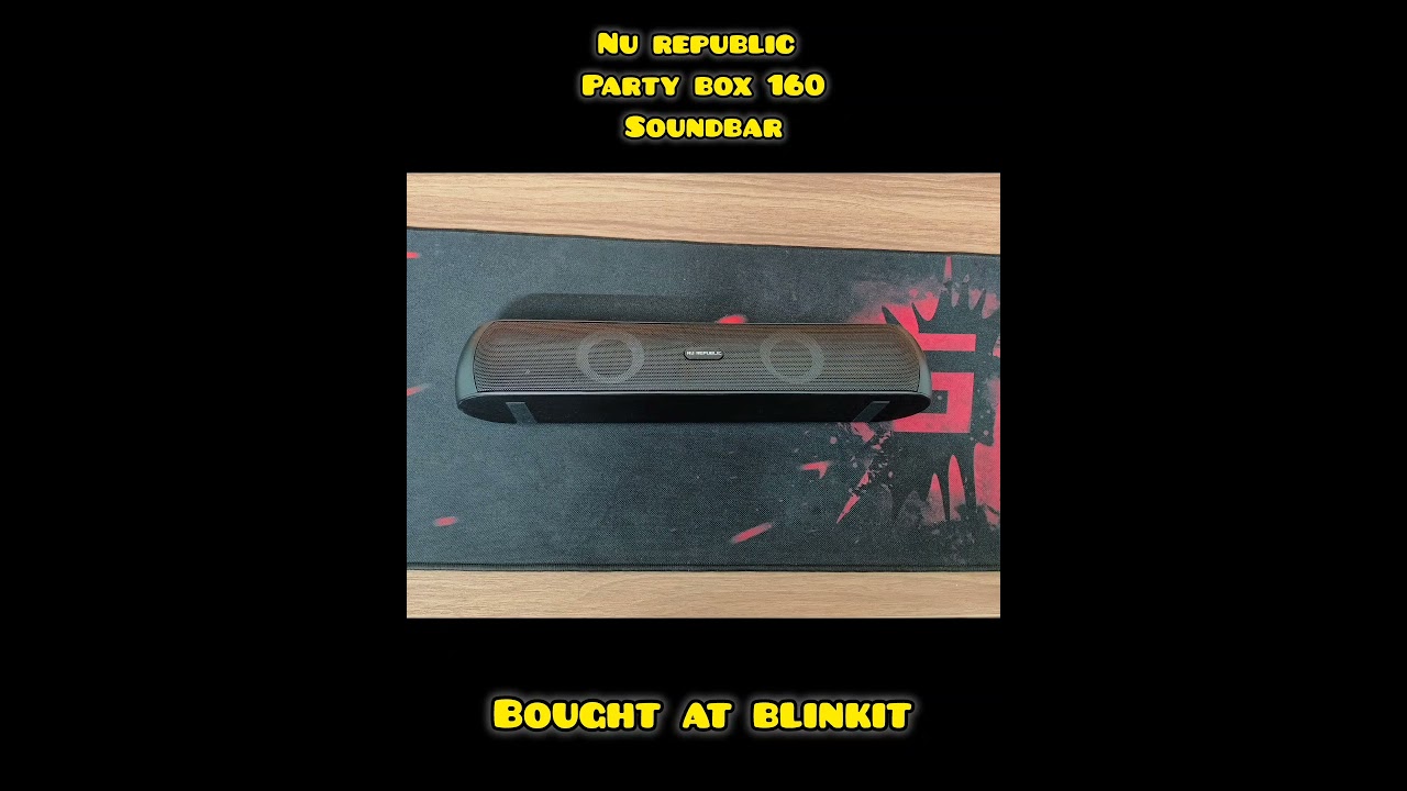 Nu republic partybox 160 soundbar 16w 