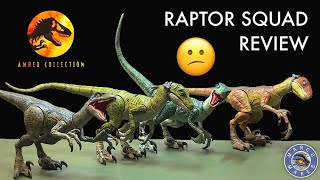 My honest review of the Amber Collection Raptor Squad - Jurassic World Mattel Figures