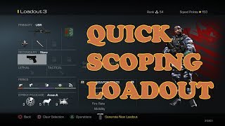 Call of Duty Ghosts Quick Scoping Loadout/Class