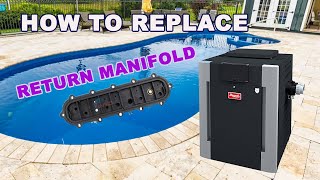 Repairing a Cracked Pool Heater Manifold After a Freeze by Steve The Pool Guy 100 views 1 month ago 1 minute, 58 seconds