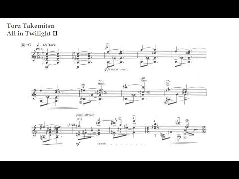 Tōru Takemitsu. All in Twilight II