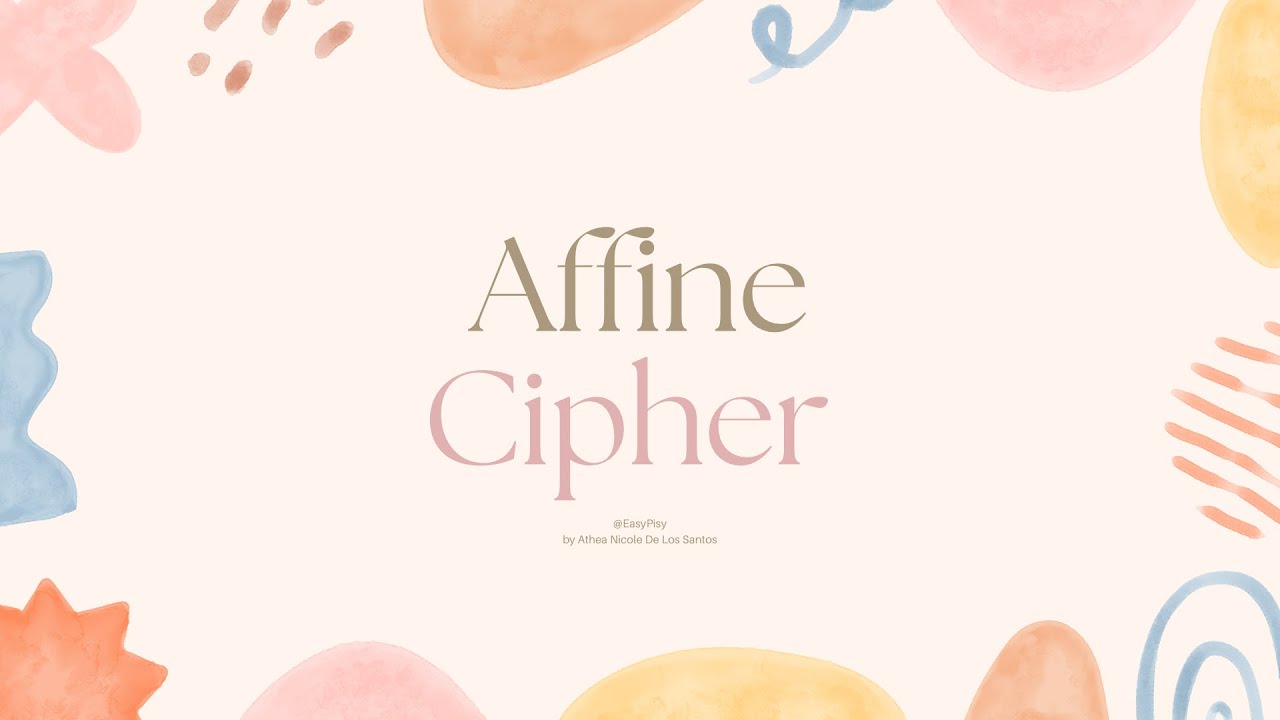 Affine Cipher Easy Pisy YouTube Affine cipher easy pisy youtube