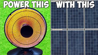 How to Power a Space Heater ONLY Using Solar Panels by Daniel's Inventions 13,760 views 1 year ago 1 minute, 55 seconds