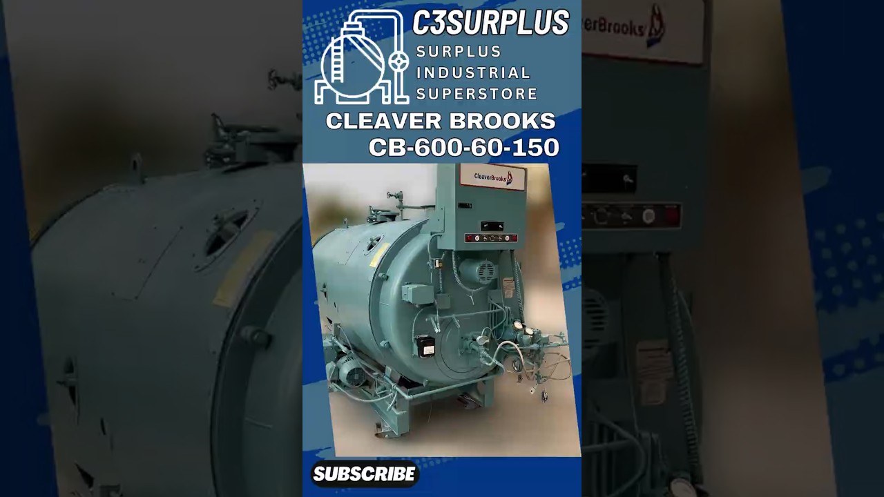 60 HP Cleaver Brooks 150 PSI Steam Boiler 2012 CB 600-60-150