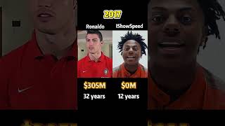 Comparison of the net worth between Ronaldo and Ishowspeed #networth
