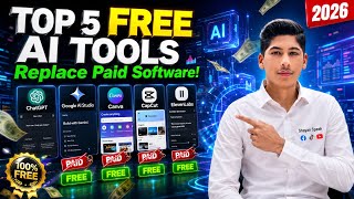 Top 5 FREE AI Tools That Replace Paid Software in 2026 | Best AI Tools for Students & Creators 